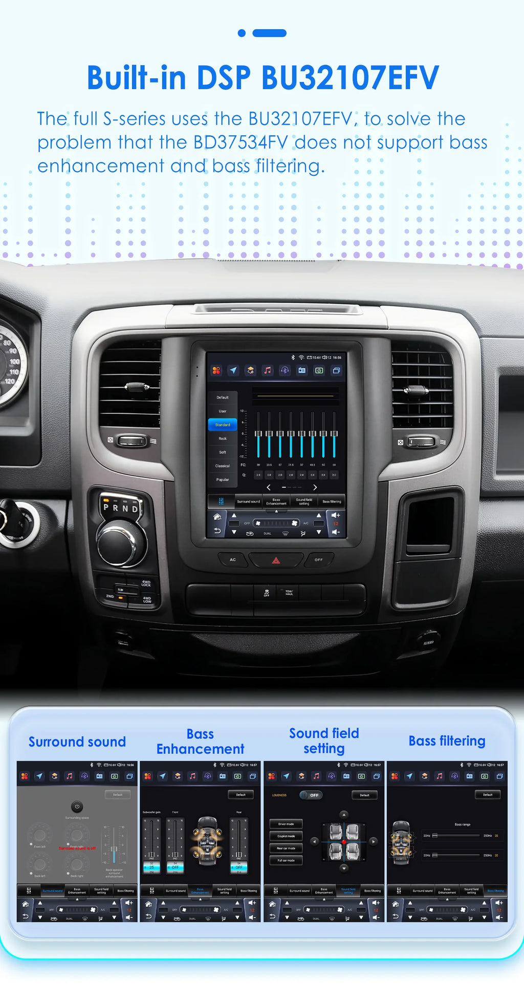 9.7" CarPlay Android Auto Head Unit for Dodge Ram 2013-2018 - image 18