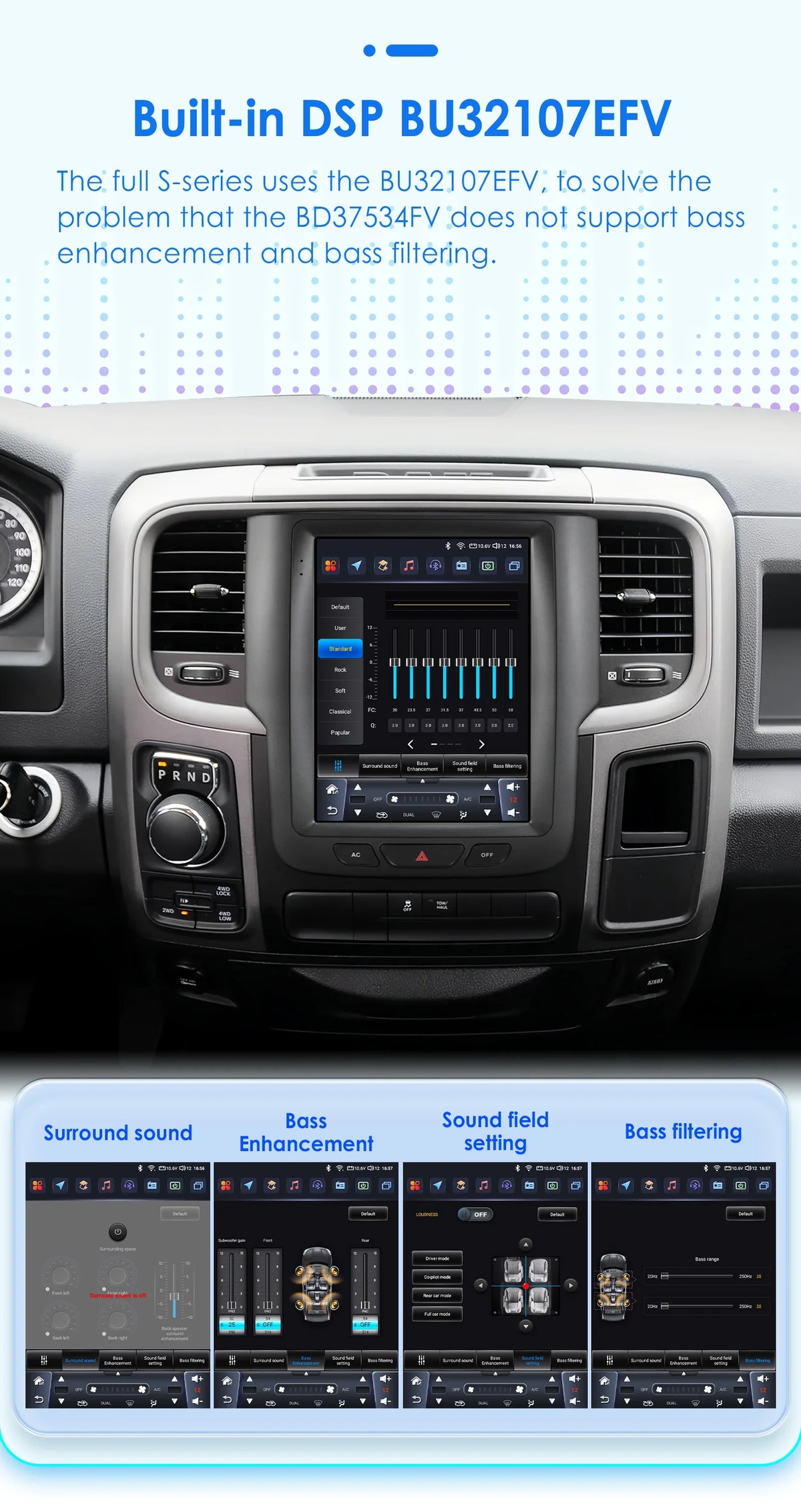 9.7" CarPlay Android Auto Head Unit for Dodge Ram 2013-2018 - image 18
