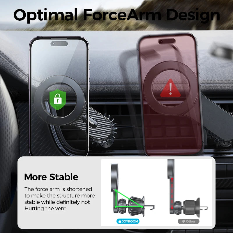 Universal Magnetic Car Phone Holder for Air Vents - image 2