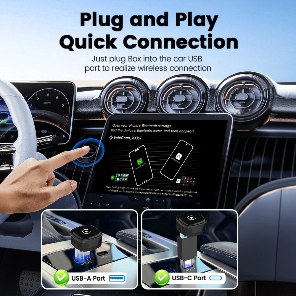 CarlinKit 5.0 Mini Ultra 4 Wireless CarPlay Android Auto Adapter - image 3