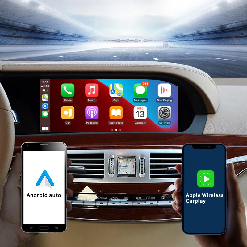 10.25-Inch Wireless Android Auto CarPlay for Mercedes S-Class - image 3