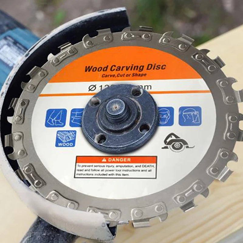 Grooving Machine Chains Disc For 5 Inch Angle Grinder Wood Carving Cutting Disc 125 *22 Mm Grinding Woodworking Disc