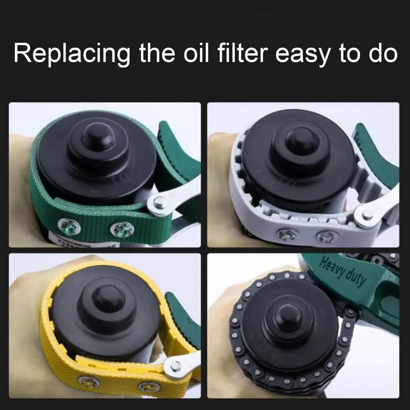 Engine Chain Oil Filter Wrench Heavy Duty Chain Spanner Hand Removal Tool