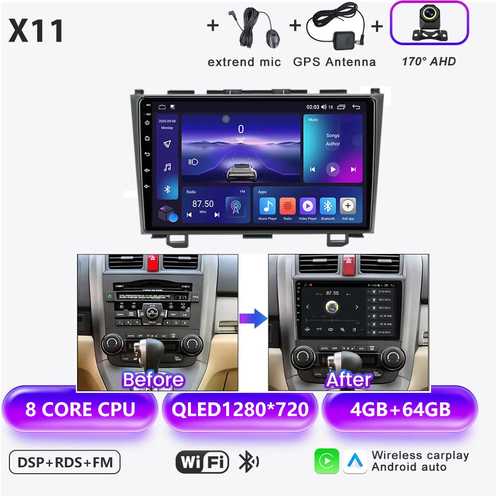 Honda CR-V 2007-2011 Multimedia Nav Radio - Android Auto & CarPlay - image 24