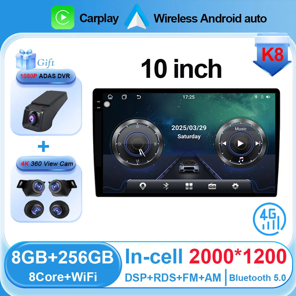 Android Car Stereo 10" Touchscreen with CarPlay & Android Auto - image 12
