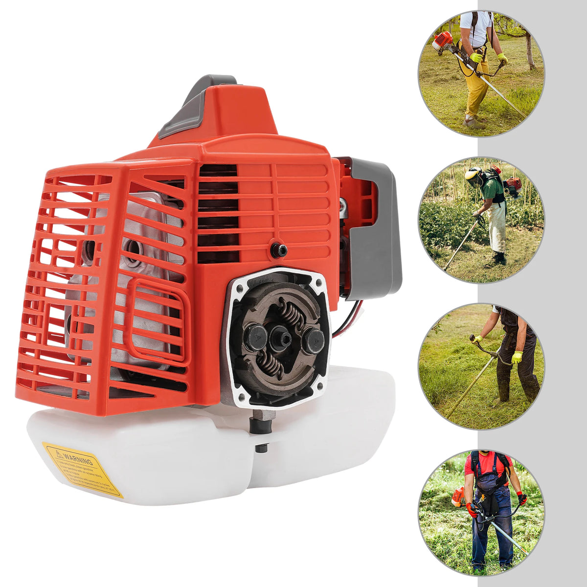 63.3cc 2.2kW 2-Stroke Gas Engine, Hand-Pull Start