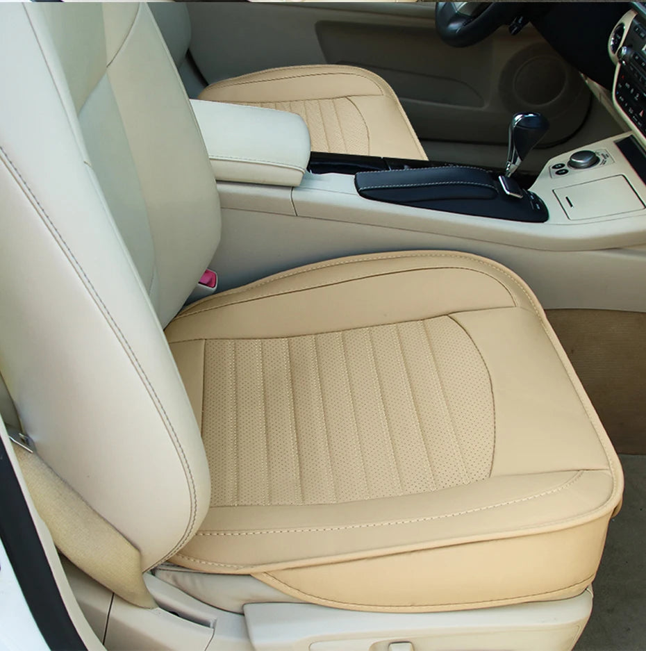 PU Leather Front Seat Cover with Anti-Slip Backing