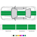 6-Piece Vinyl Racing Stripe Decals Kit for Car Exterior - image 9