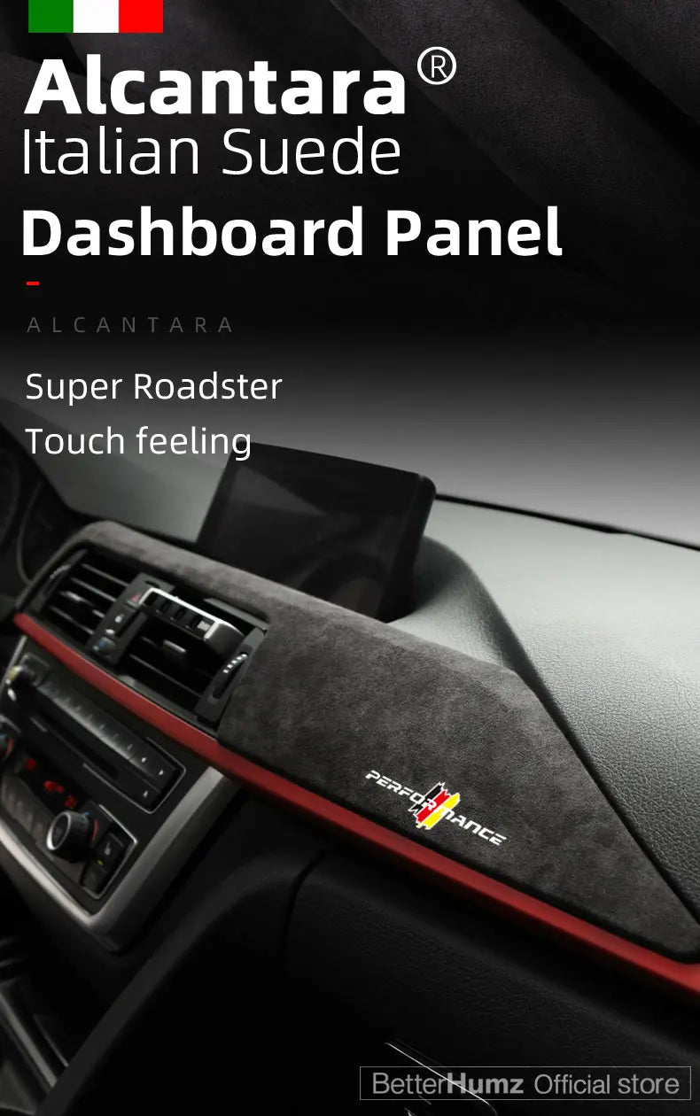 Suede Dashboard Panel Cover Trim for BMW 3 Series F30 and 4 Series