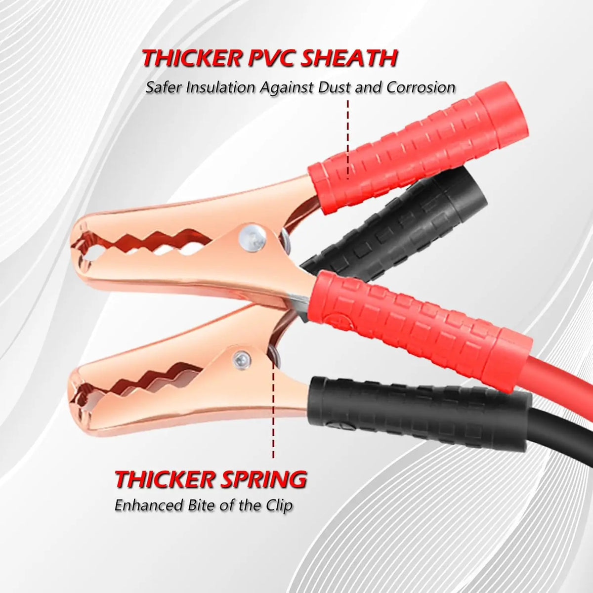 Jumper Cables for Car Battery, Heavy Duty Automotive Booster Cables for Jump Starting Dead or Weak Batteries