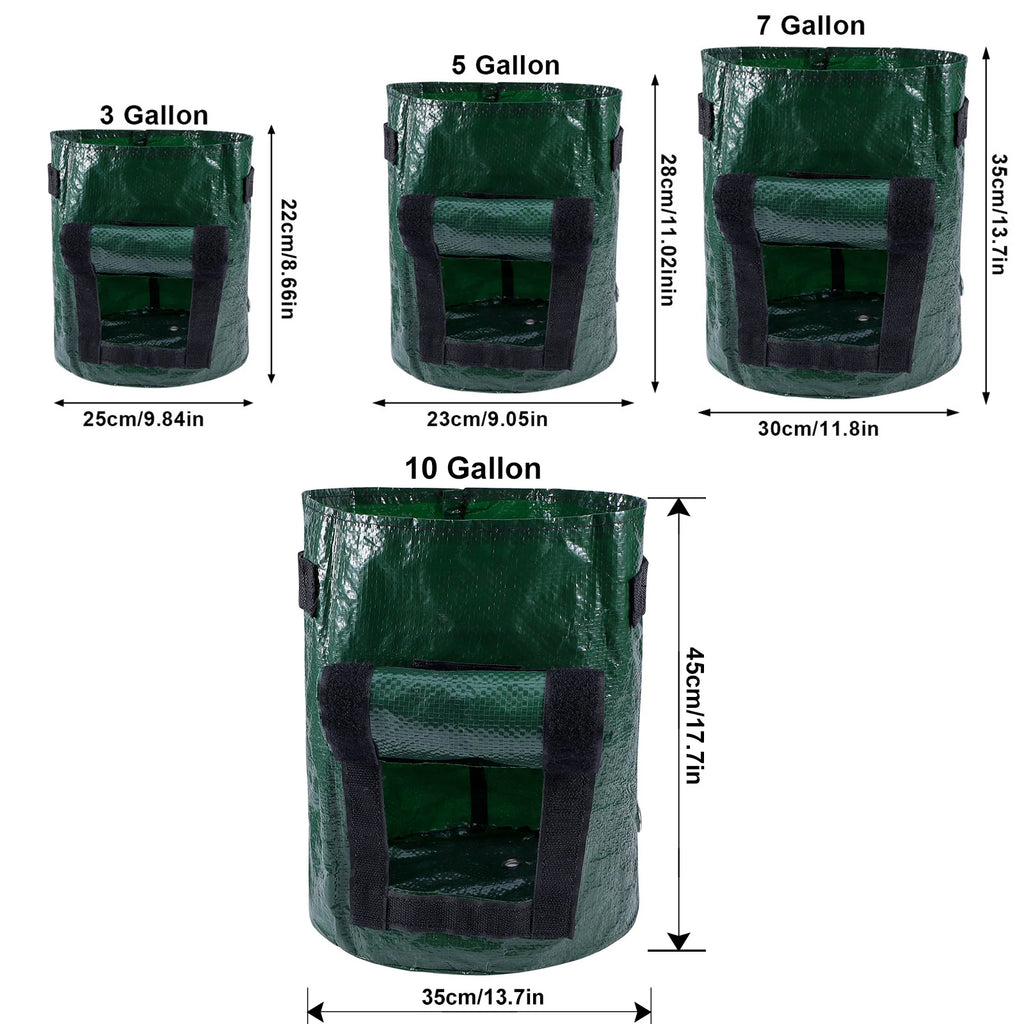 Potato & Vegetable Grow Bags, 3/5/10 Gallon