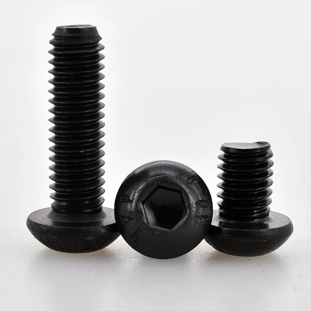 Hex Socket Button Head Screws, M2-M8, 10-200pcs