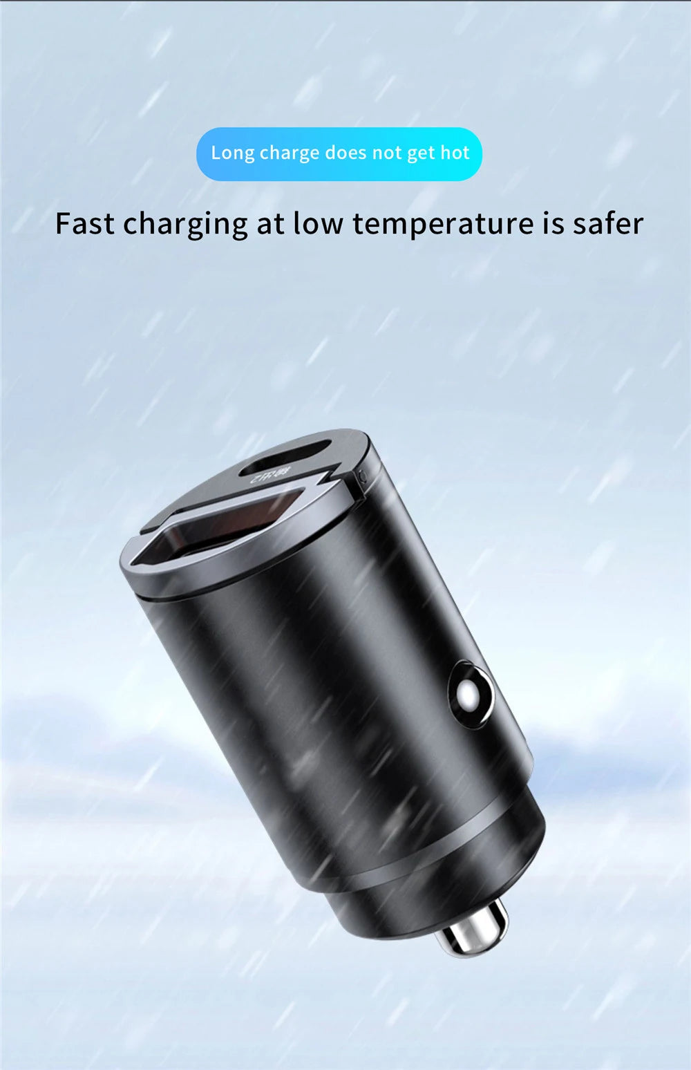 Dual USB Car Charger 30W Type-C & USB Fast Charging Adapter - image 11