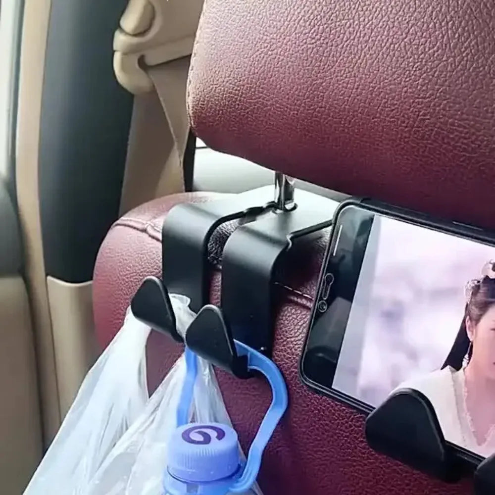 Universal Car Seat Headrest Hook Organizer - 4 Pack - image 2