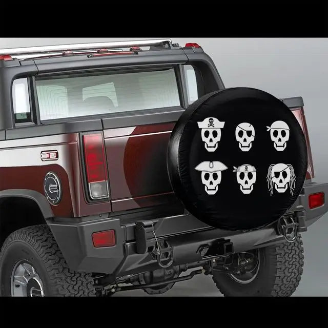 Sugar Skull Spare Tire Cover for SUVs and Trailers - view 13