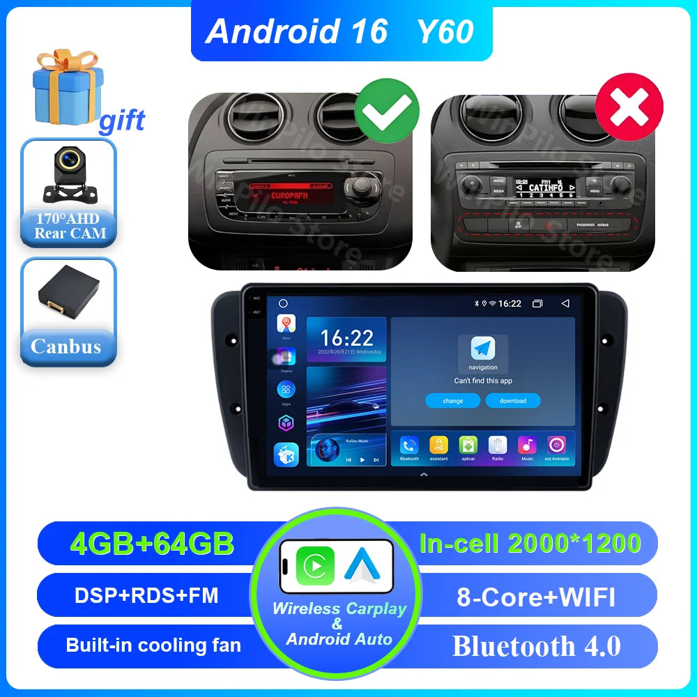 Android Car Radio for Seat Ibiza MK4 2008-2015 | CarPlay & GPS - image 22