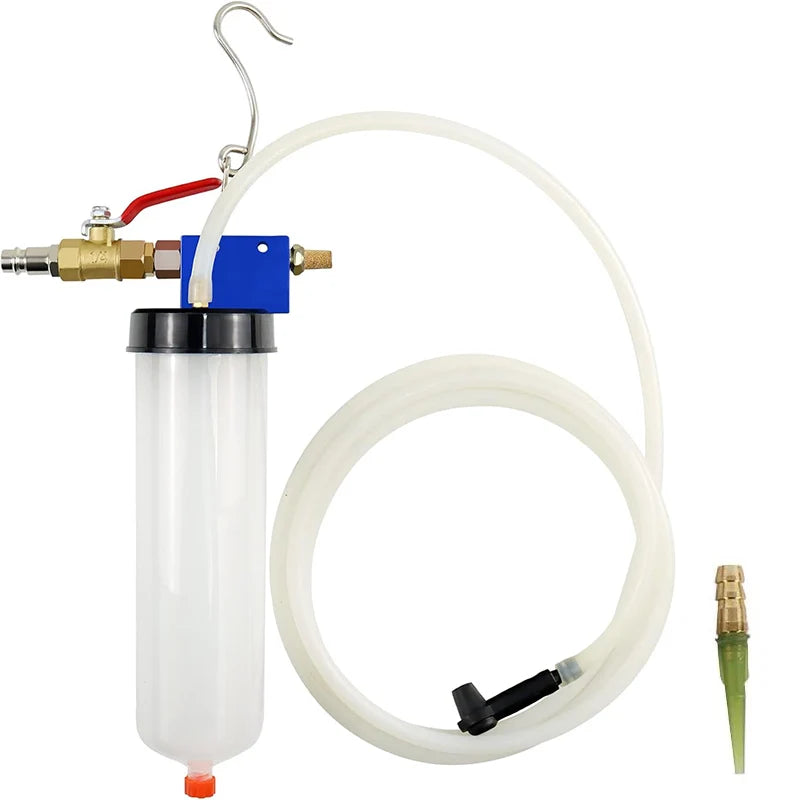 Pneumatic Brake Fluid Extractor Brake Bleeder Kit Vacuum Pump with 340ML Bottle