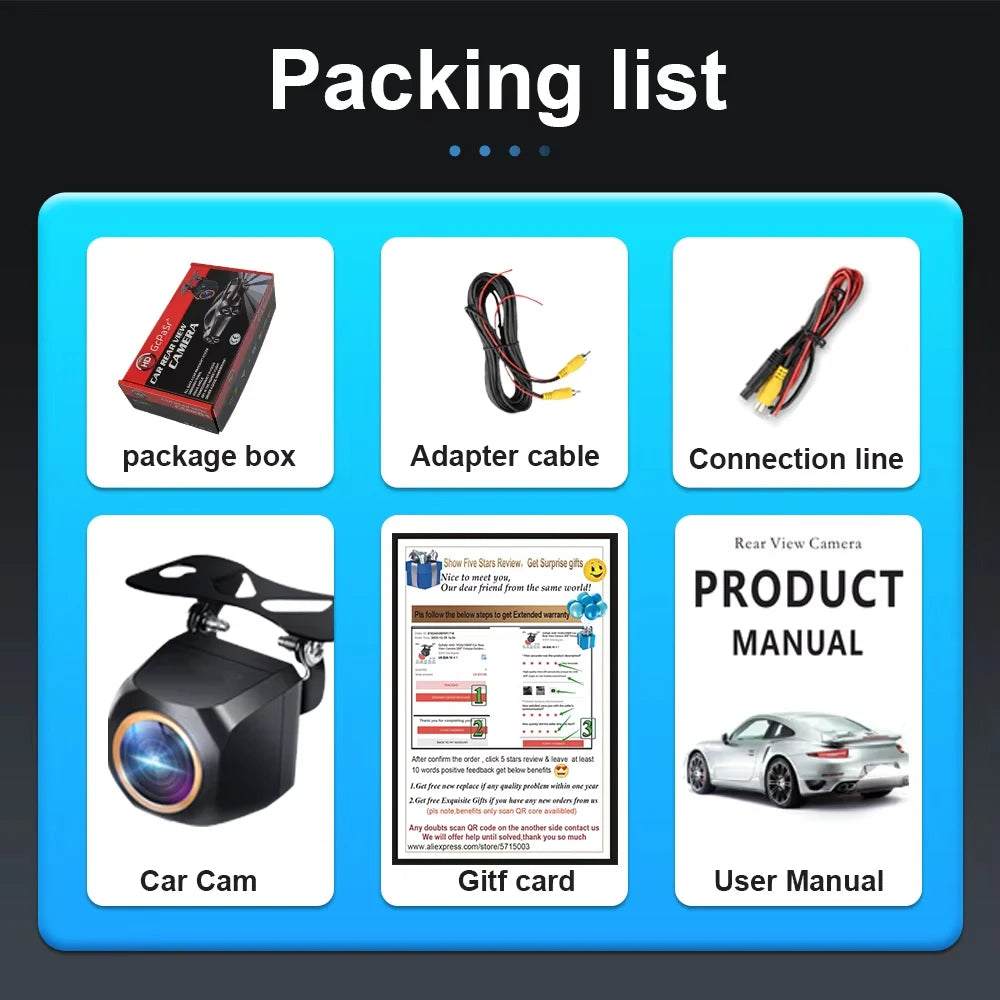 Full HD 1080P Fisheye Rear View Backup Camera with Night Vision - image 6