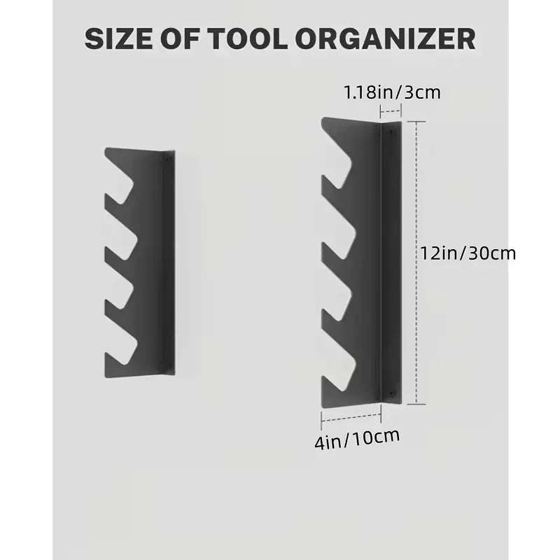Garage Tool Organizer Wall Mount, Shed Yard Organization Racks for Walls, Horizontal Tool Racks, Shovels and Rakes, 4Floors