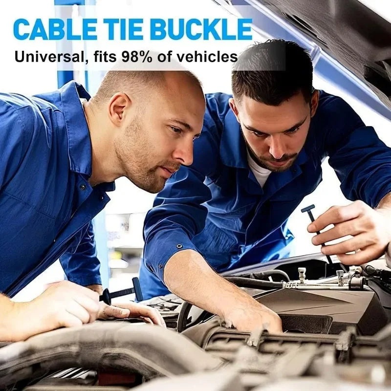 Heavy Duty Zip Ties Nylon Self Locking Cable Ties Buckle With Pin Button Car Repair Fastening Straps For Home Office Organizer