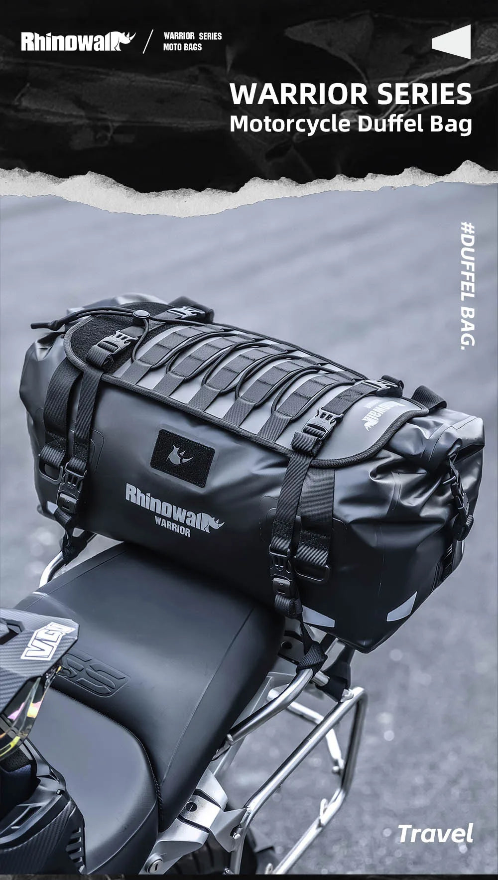 Rhinowalk Waterproof Motorcycle Saddle Bags 20-65L - image 7