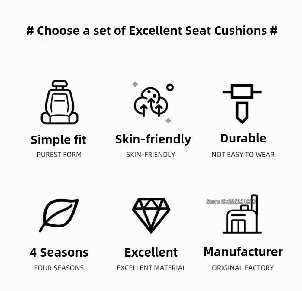 Universal Car Seat Covers Full Set, 2 or 5 Seats