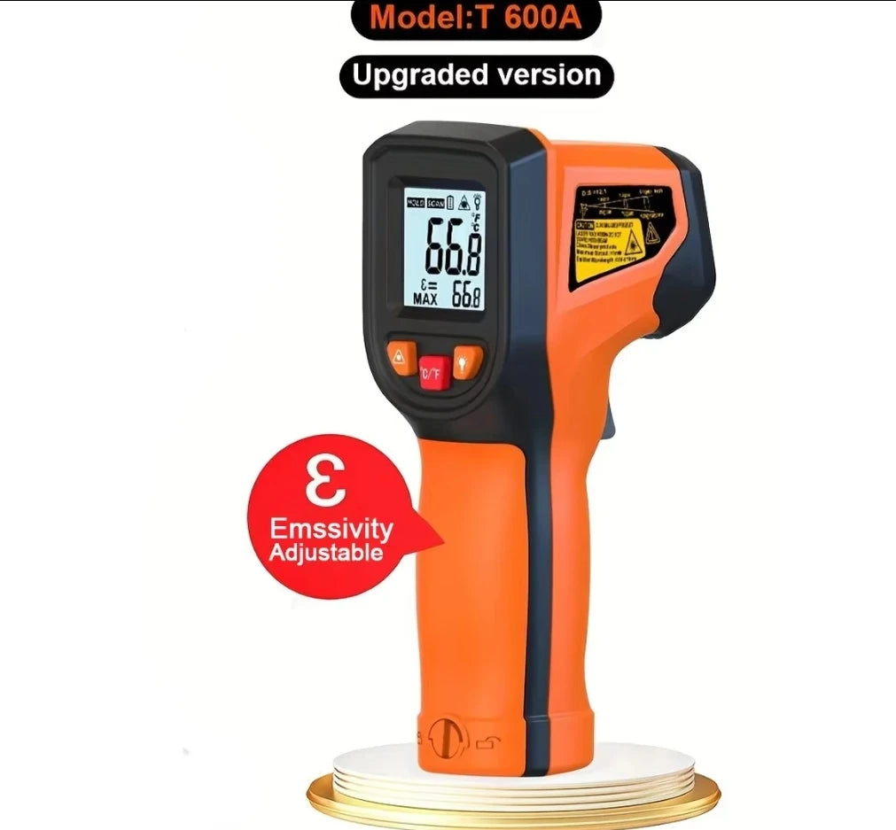 New Infrared Thermometer Handheld Temperature Gun Non-Contact Laser Heat Tester or Industrial Home Automobile Use