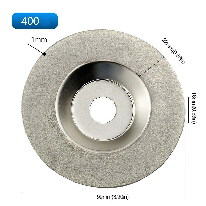 Angle Grinder Diamond Glass Grinding Disc Cymbal Shaped Sharpening Polishing Blades
