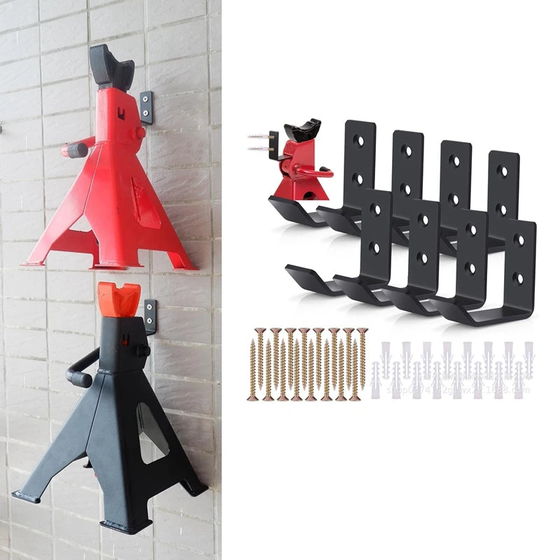 Jack Stands Wall Mount Organizer Storage Rack Hanger Hook Heavy Duty Holder