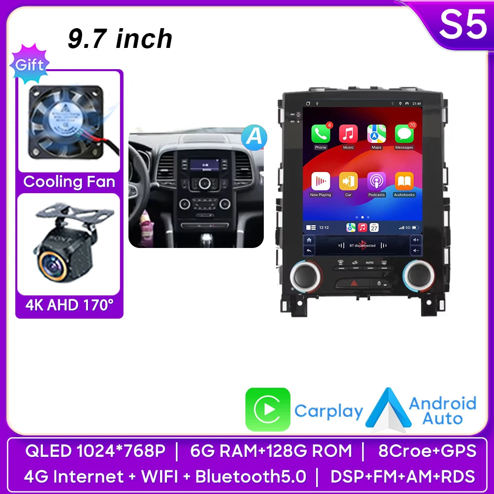 9.7" Android Auto Car Stereo for Renault Koleos Megane Talisman - image 20