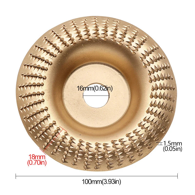 Angle Grinder Polishing Disc Woodworking Grinding Thorn Disc Flat Disc Plastic Polishing Wheel Wood Tea Plate Root Carving Tool