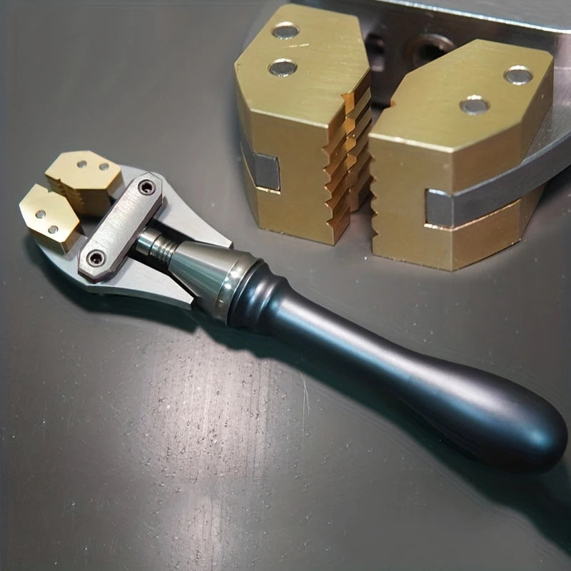 Hand Held Vise with Brass Jaws - Adjustable Clamp for Wire & Jewelry - image 11