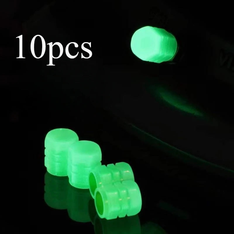 10Pcs Luminous Tire Valve Caps Glow in Dark for Car Motorcycle Bike - image 7