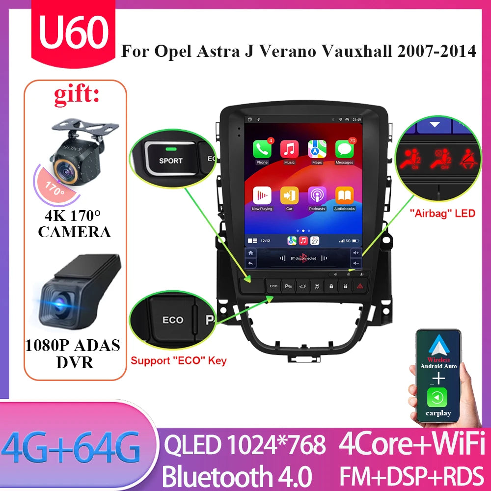 9.7" Android Car Multimedia Player for Opel Astra J & Vauxhall - image 12
