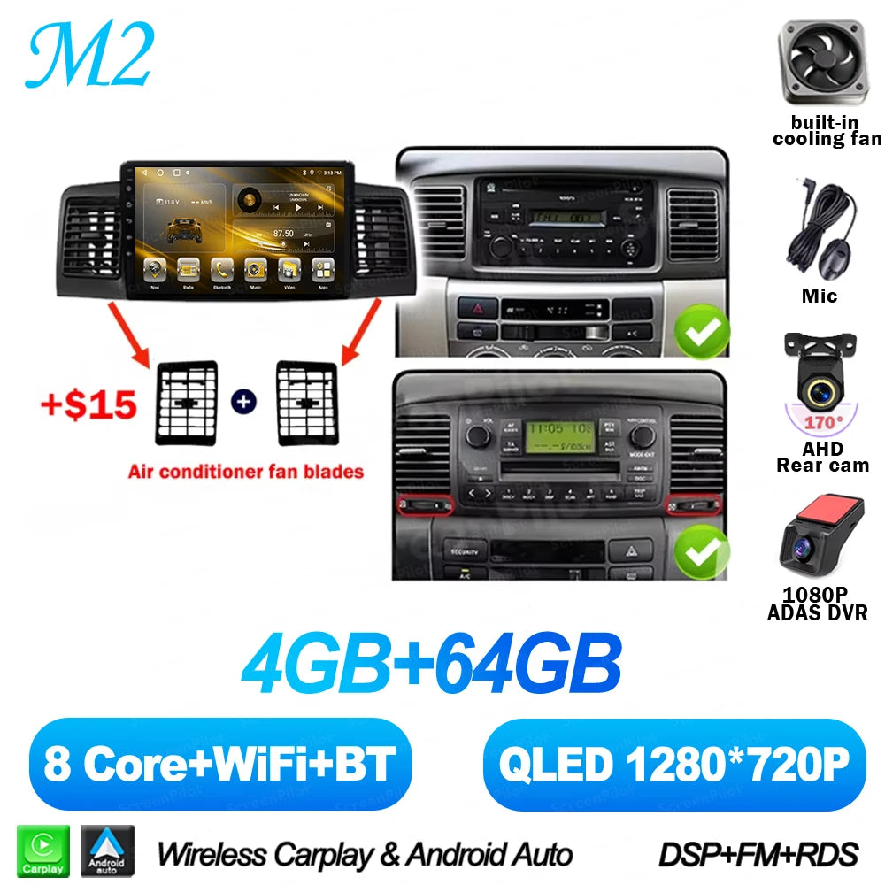 Android Car Multimedia Player for Toyota Corolla 2000-2006 - image 19
