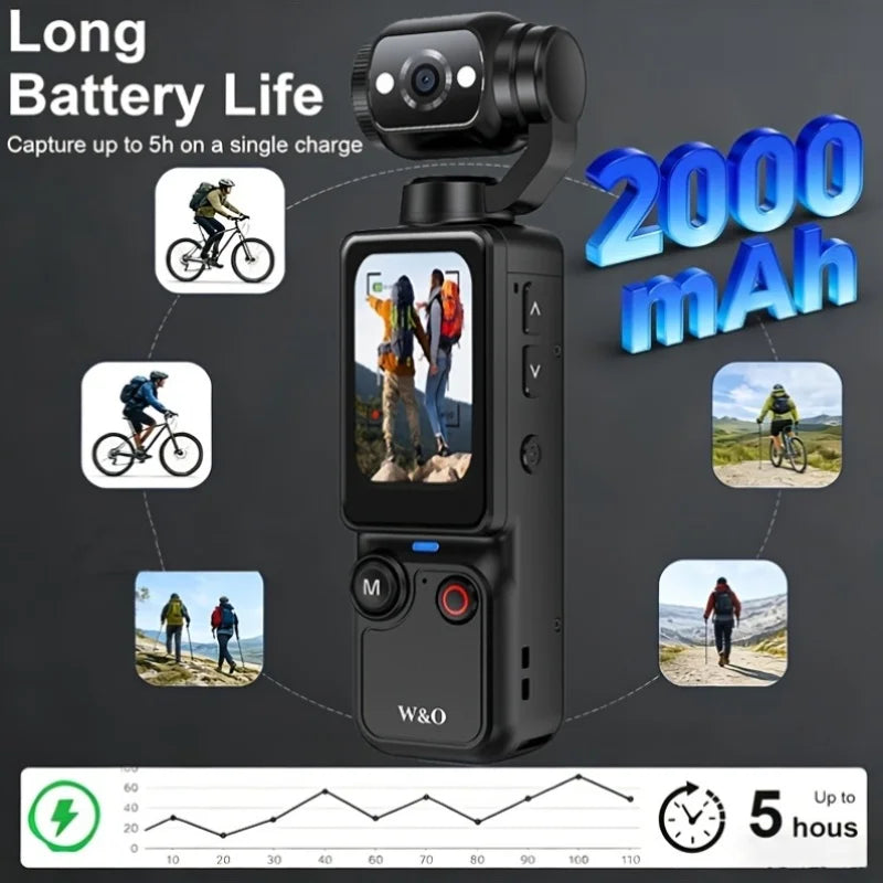 4K Camcorder with Flip Screen & Tripod – Ultra HD Vlogging Camera - image 6