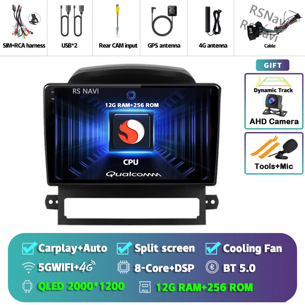 9 Inch Android CarPlay Radio for Chevrolet Captiva 2008-2012 - image 36