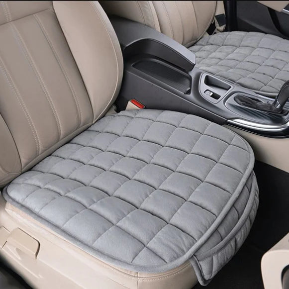 Plush Winter Car Seat Cushion with Anti-Slip Backing