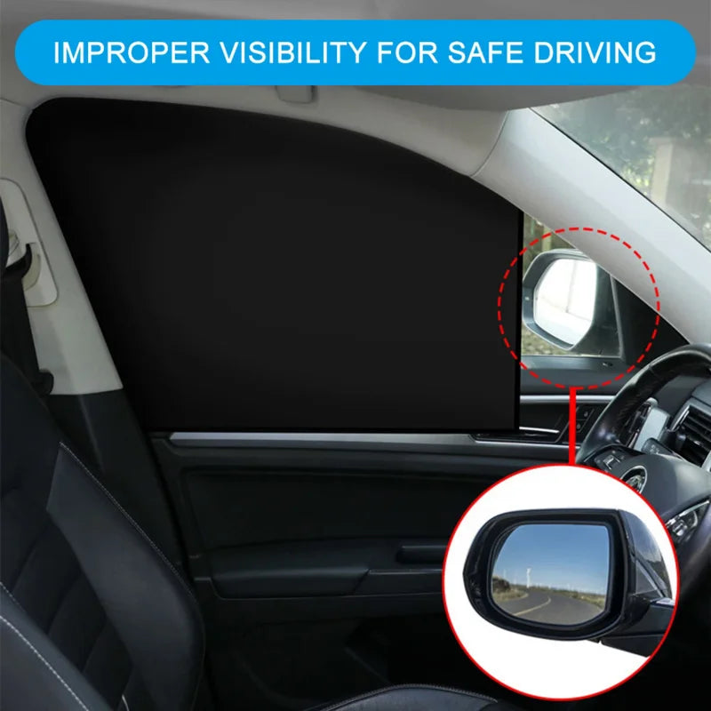 Magnetic Car Window Sun Shade Curtain - view 2
