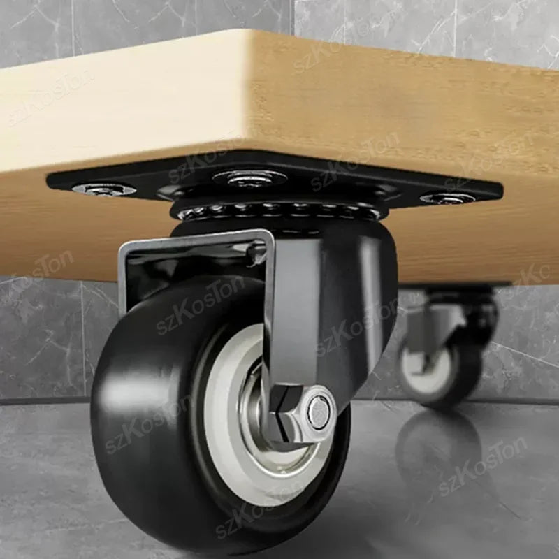 Heavy-Duty 360° Swivel Casters with Brake, 1.5/2 Inch