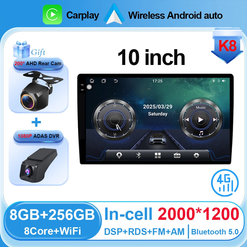 Android Car Stereo 10" Touchscreen with CarPlay & Android Auto - image 13