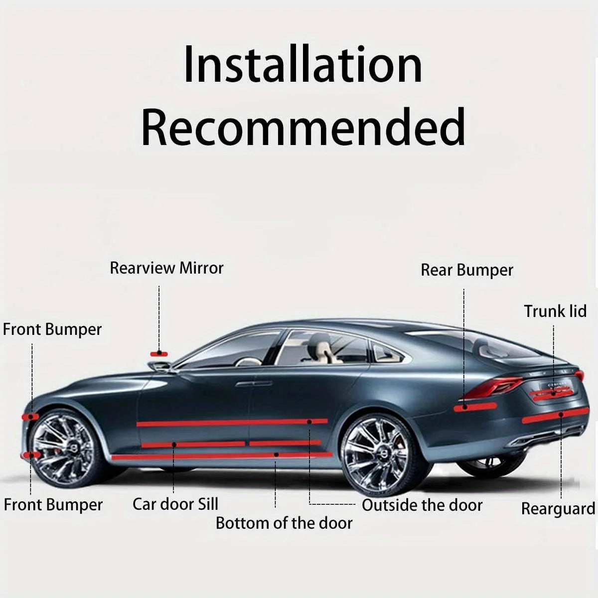 Transparent Car Door Protector Film | Anti Scratch PPF Wrap Tape - image 6