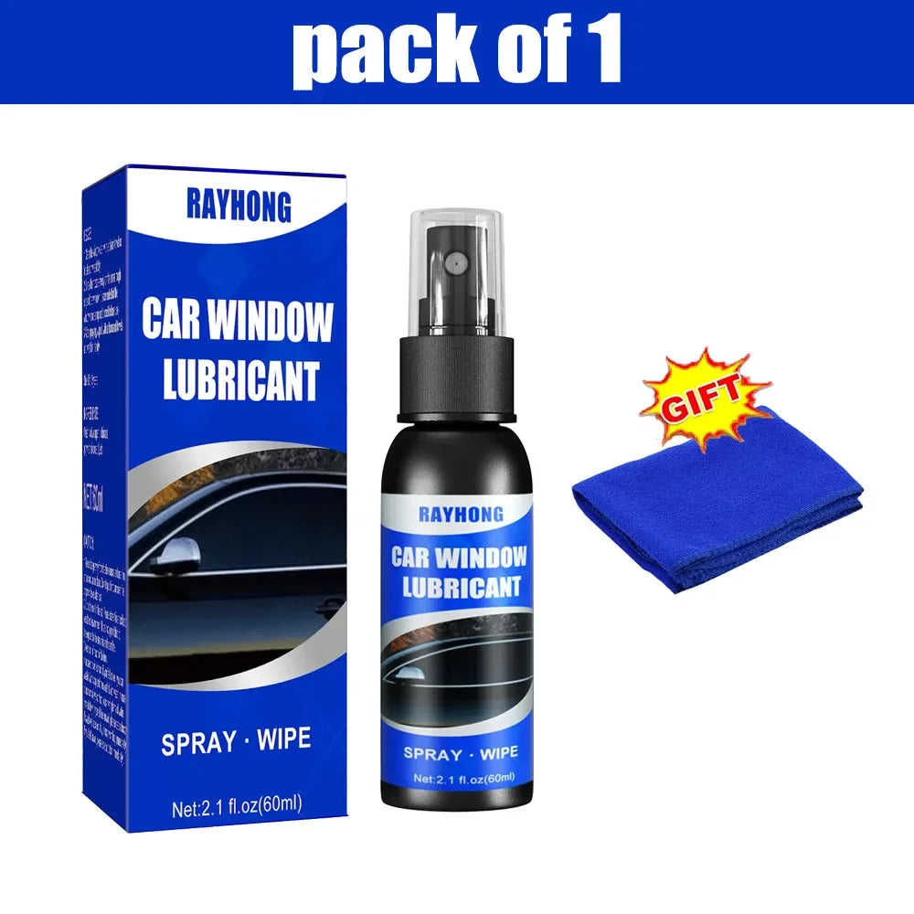 Car Rubber Seal and Window Lubricant, 60ml with Cloth