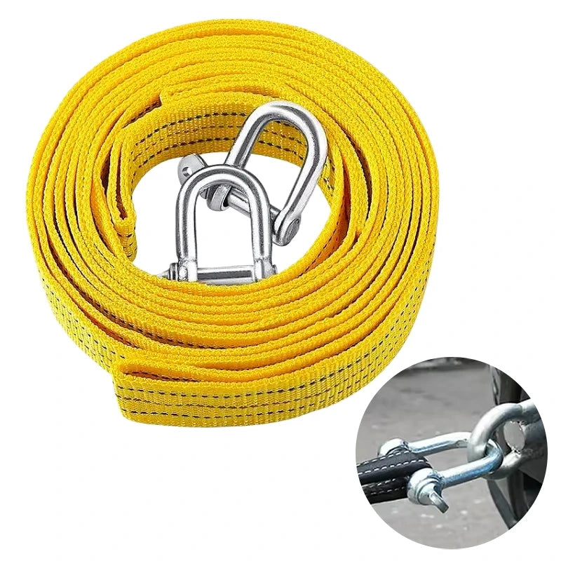 5m Double-Thick Tow Strap with Hook – 5 Ton Vehicle Recovery