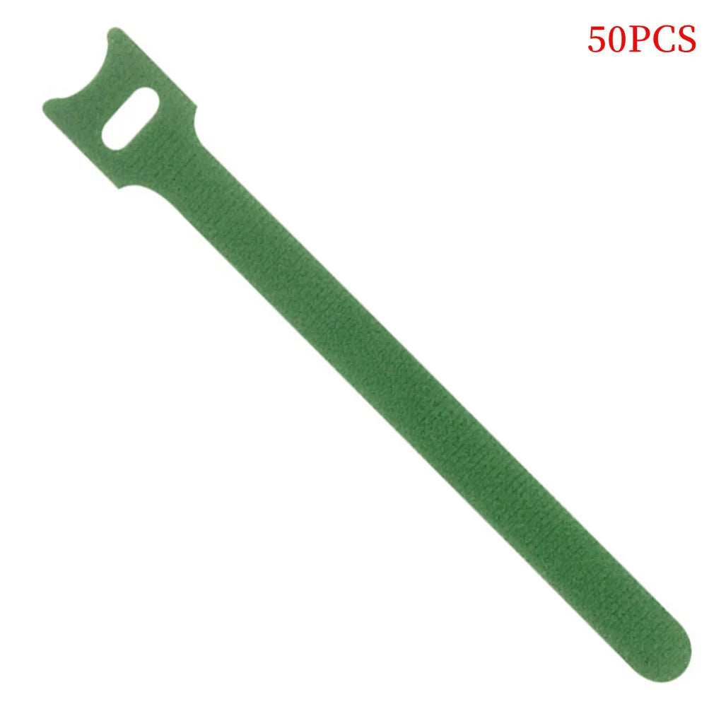 50pcs/100pcs Releasable Reusable Colored Cable Ties Nylon Loop Wrap T-type Zip Ties
