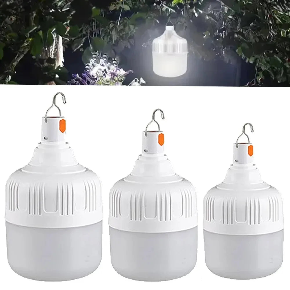 Rechargeable USB LED Camping Light Camp Rechargeable Emergency LED Bulbs Waterproof Energy-saving Bulbs Hanging Work Light Tent