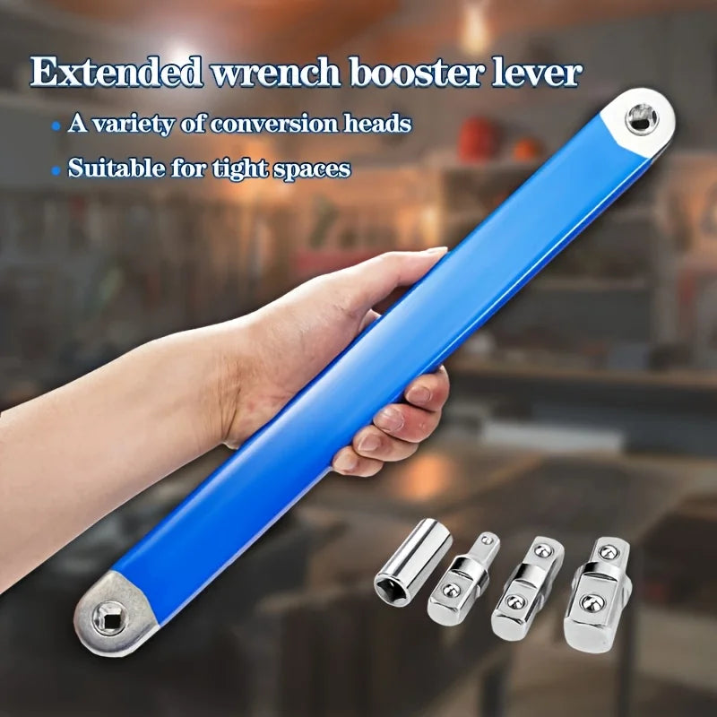 Dual-Head Adjustable Ratchet Extension Wrench, Carbon Steel
