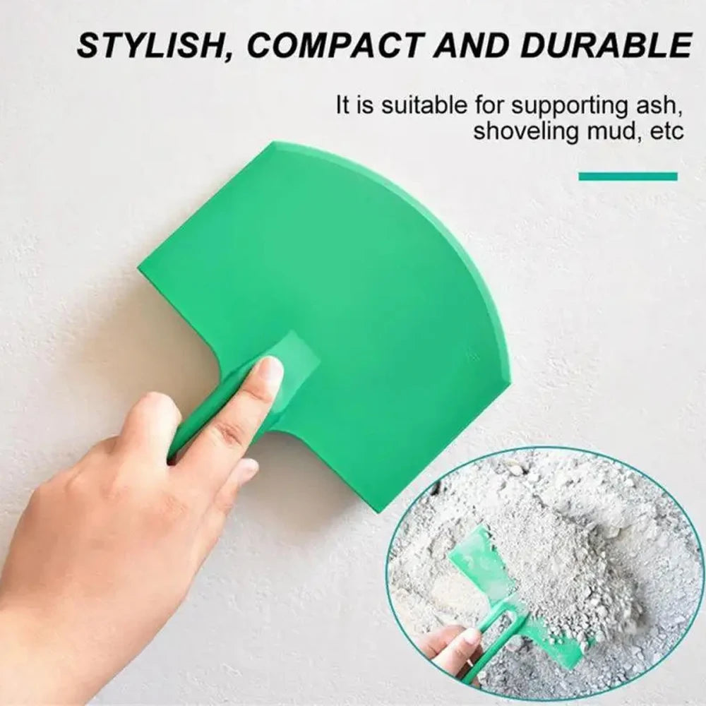 Curved bucket scoop scraper, putty knife for drywall, spackle and plaster