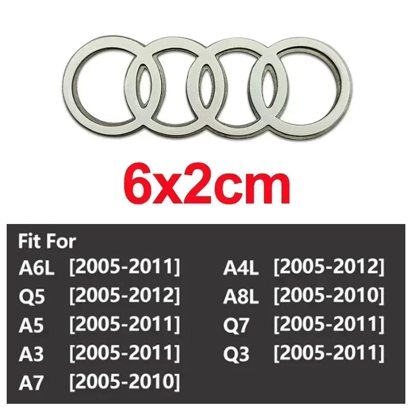 Steering Wheel Center Ring Sticker for A3 A4 A6 A7 A8 Q7 Q8 TT