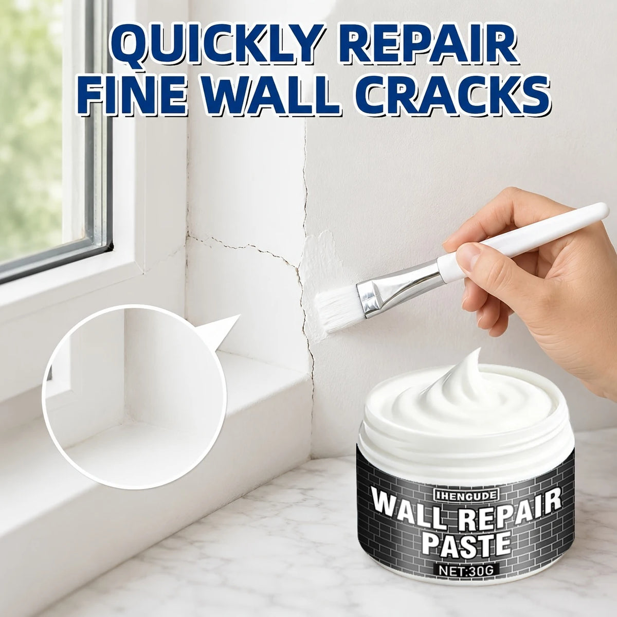Wall Repair & Color Restoration Paste for Walls and Wood Furniture